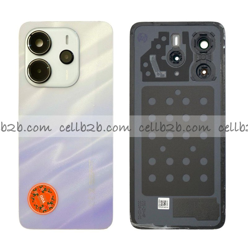 Tapa Trasera para Xiaomi Redmi Note 14 4G (24117RN76E BIG COVER Version Europea ) Lila CON LENTE