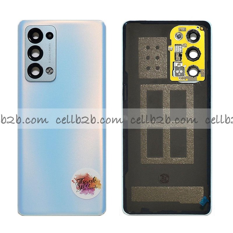 Tapa Trasera para OPPO Reno 6 Pro 5G Snapdragon Azul Original CON LENTE