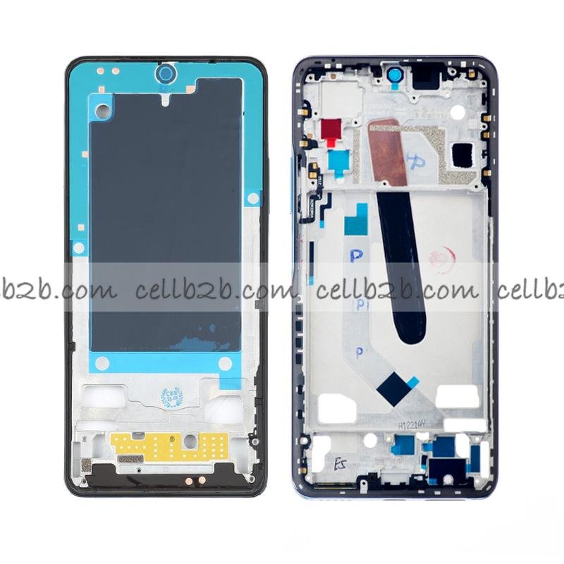 Carcasa Frontal para Xiaomi Poco F3 5G Azul Original