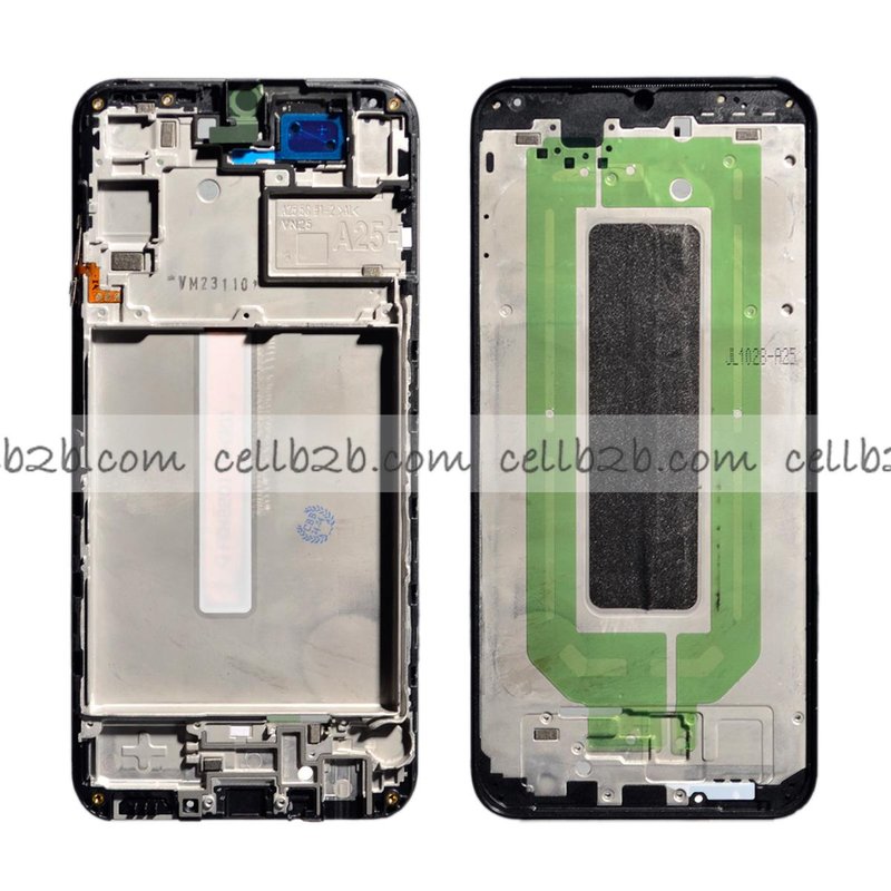 Carcasa Frontal para Samsung A25 5G A256B Negra