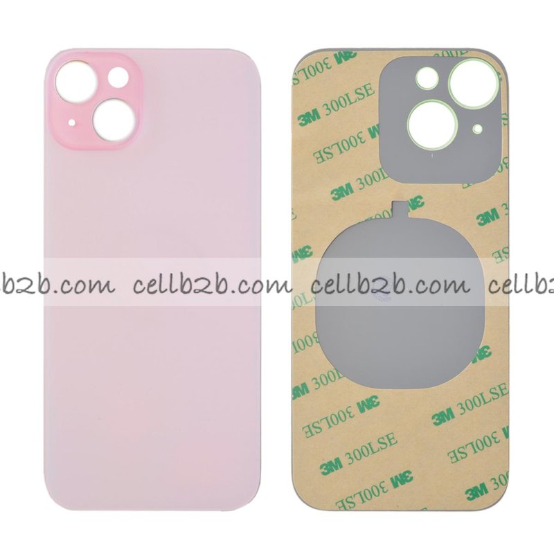Tapa Trasera Cristal para iPhone 15 Rosa