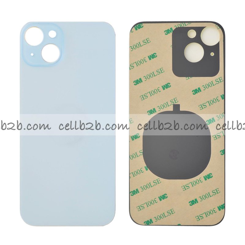 Tapa Trasera Cristal para iPhone 15 Plus Azul