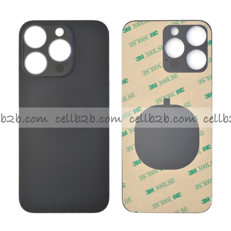 Tapa Trasera Cristal para iPhone 15 Pro Negra