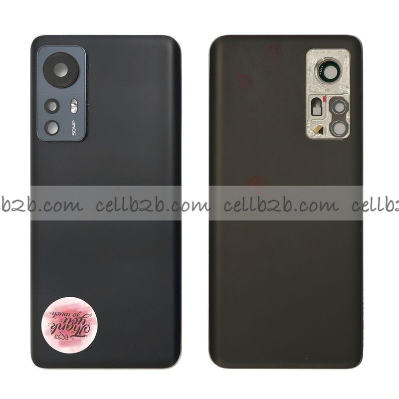 Tapa Trasera Xiaomi Mi 12 5G / Mi 12X Negra CON LENTE