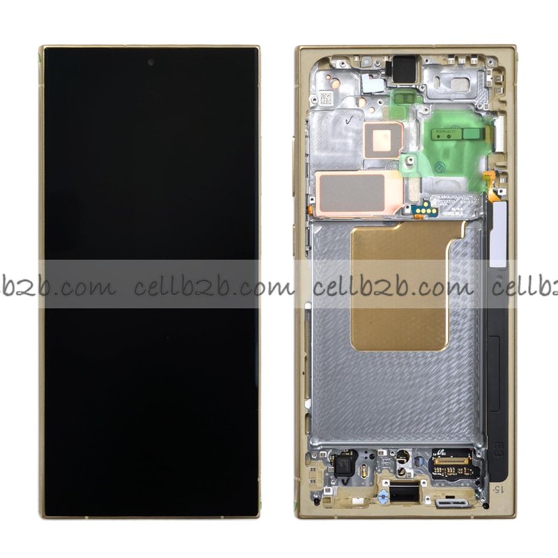 *Pantalla Samsung Galaxy S24 Ultra S928 Amarilla CON MARCO Original LCD+Táctil SERVICE PACK