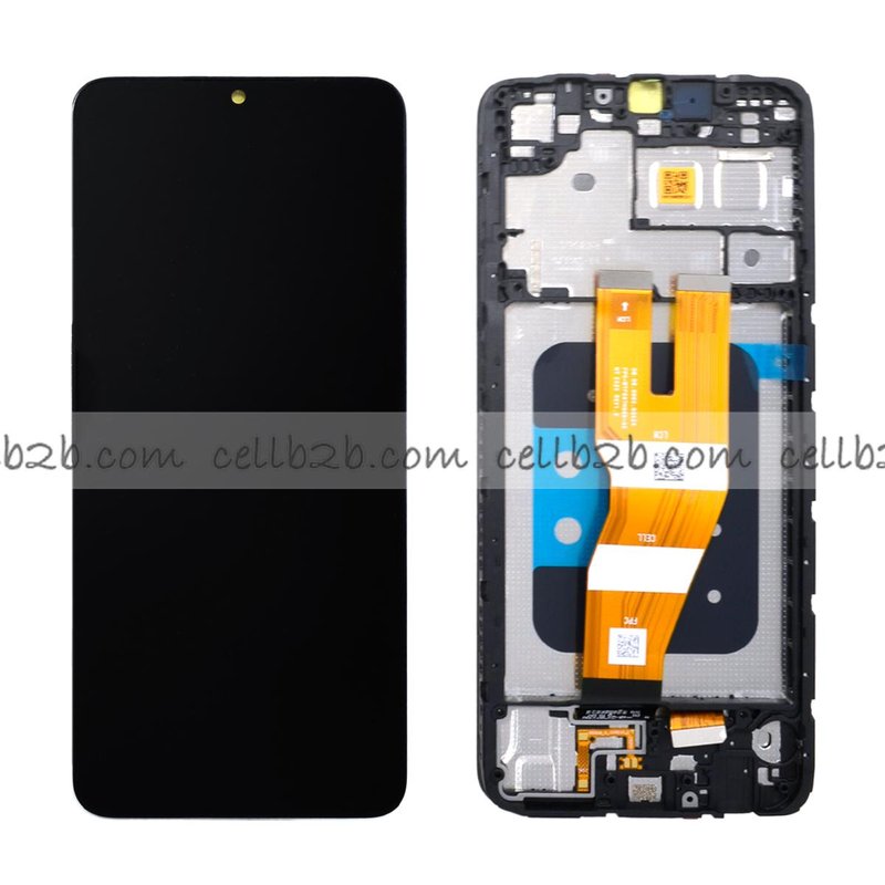 *Pantalla Samsung Galaxy A05 A055 Negra con Marco Completa Original SERVICE PACK