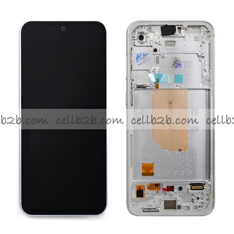 *Pantalla Samsung GALAXY S23 FE S711 Blanca CON MARCO Original LCD+Táctil SERVICE PACK (Asmbld)