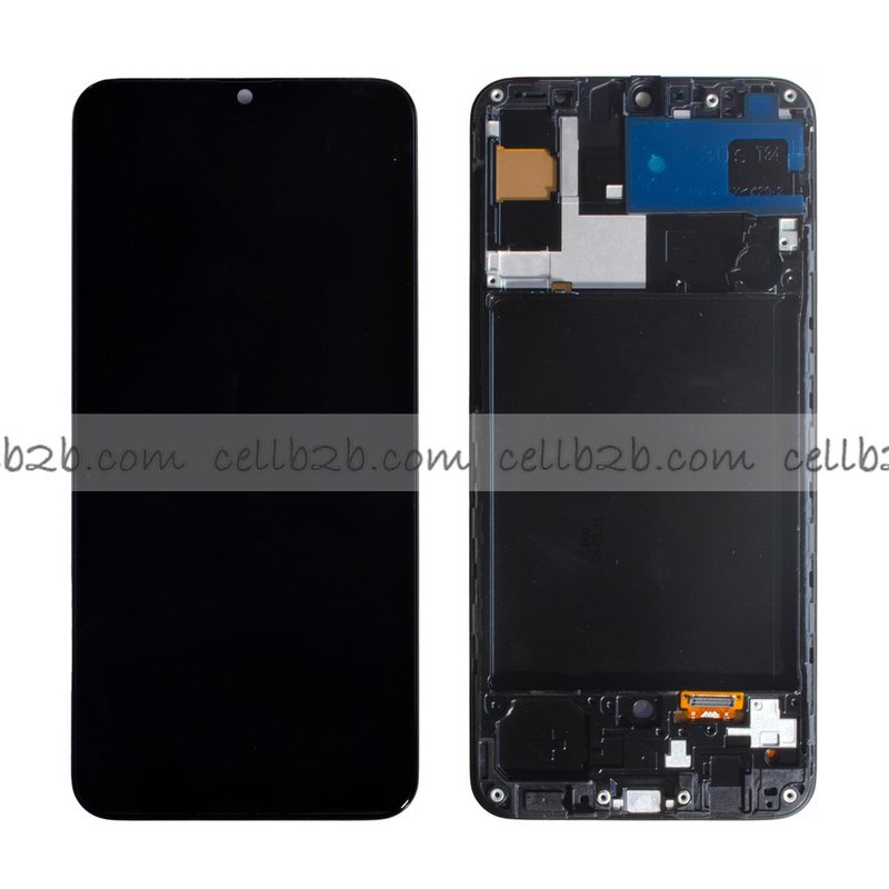 Pantalla Samsung Galaxy A30S A307F OLED Negra con Marco Completa