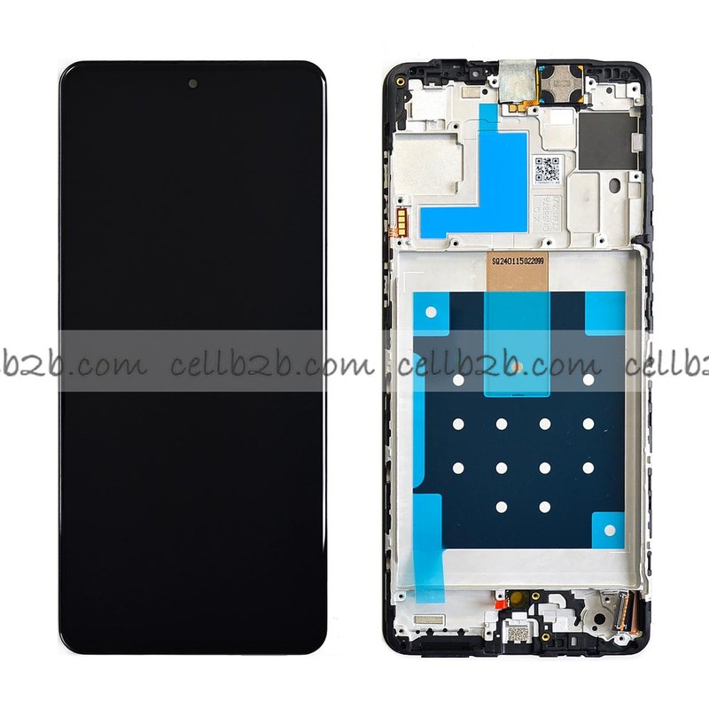 *Pantalla Samsung Galaxy M55 5G M556 Negra con Marco Completa Original SERVICE PACK