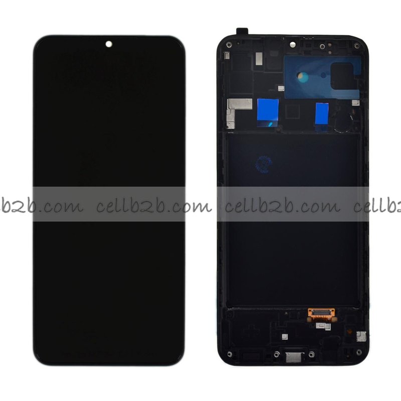 Pantalla Samsung Galaxy A20 A205F OLED Negra Con Marco Completa