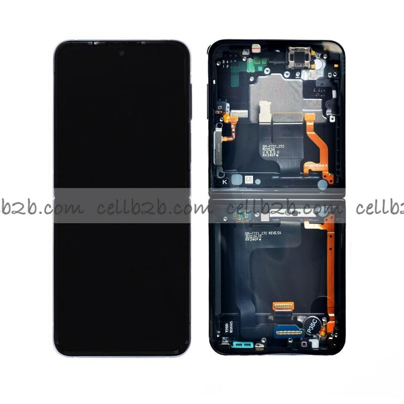 *Pantalla Samsung Galaxy Z Flip 4 5G F721 Negra Interior Original SERVICE PACK (RNW)