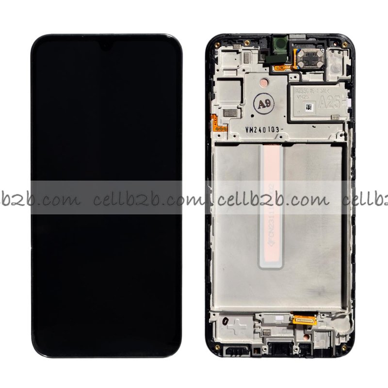 *Pantalla Samsung Galaxy A25 5G A256B Negra CON MARCO Original LCD+Táctil SERVICE PACK