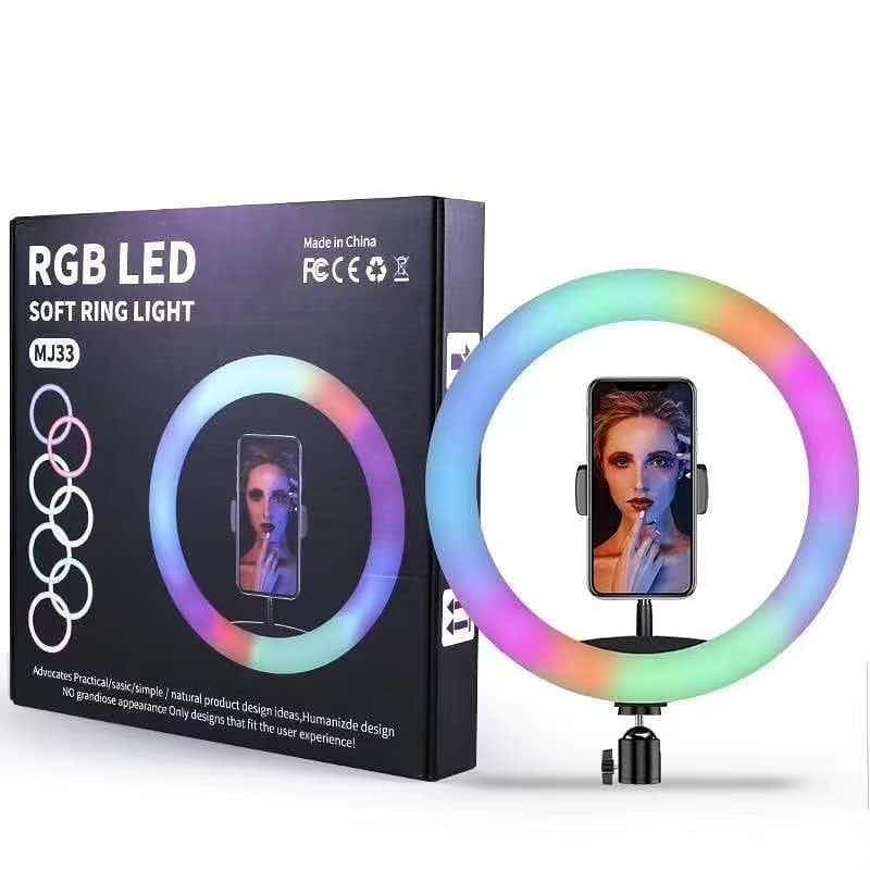 Aro de Luz LED 26cm Multi Colores SIN TRIPO MJ26