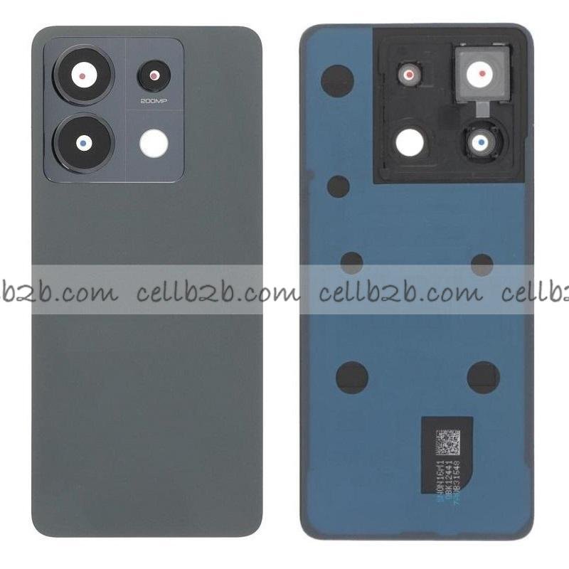 Tapa Trasera para Xiaomi Redmi Note 13 Pro 5G Negra CON LENTE