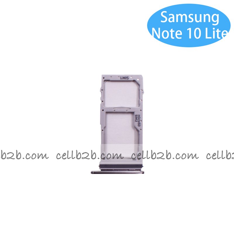 Bandeja de Dual SIM para Samsung Note 10 Lite N770F Blanca