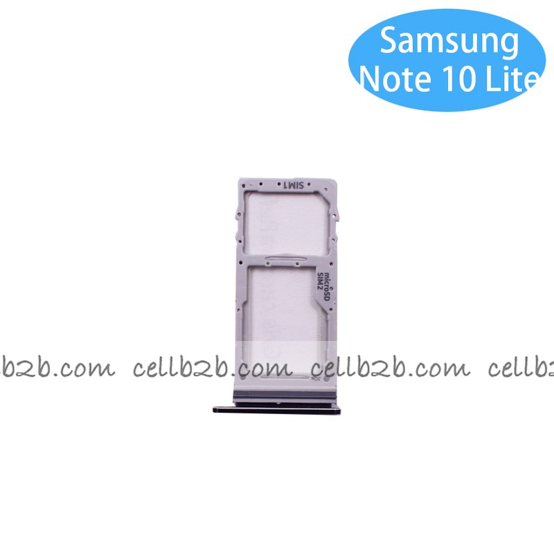 Bandeja de Dual SIM para Samsung Note 10 Lite N770F Negra