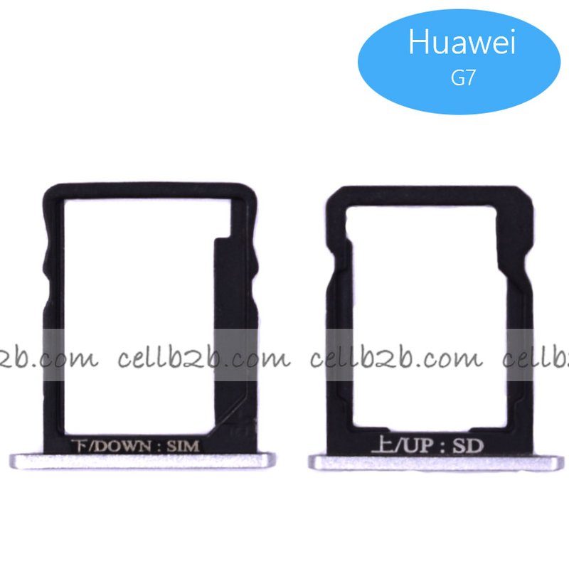 Bandeja de la Tarjeta SIM para Huawei G7 Plata