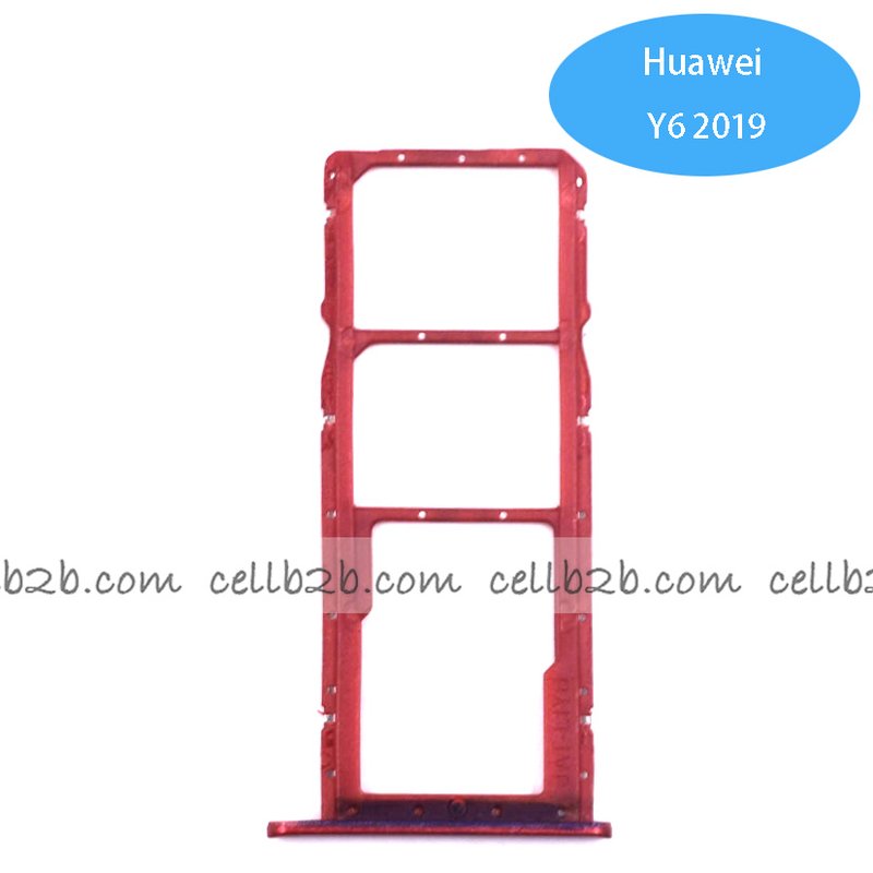 Bandeja de la Tarjeta SIM para Huawei Y6 2019 Rojo