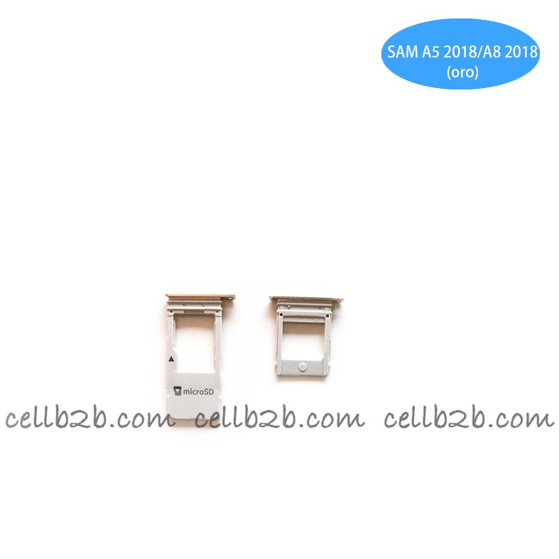 Bandeja de la Tarjeta SIM para Samsung SM-A530 GALAXY A8 (2018) Dorada