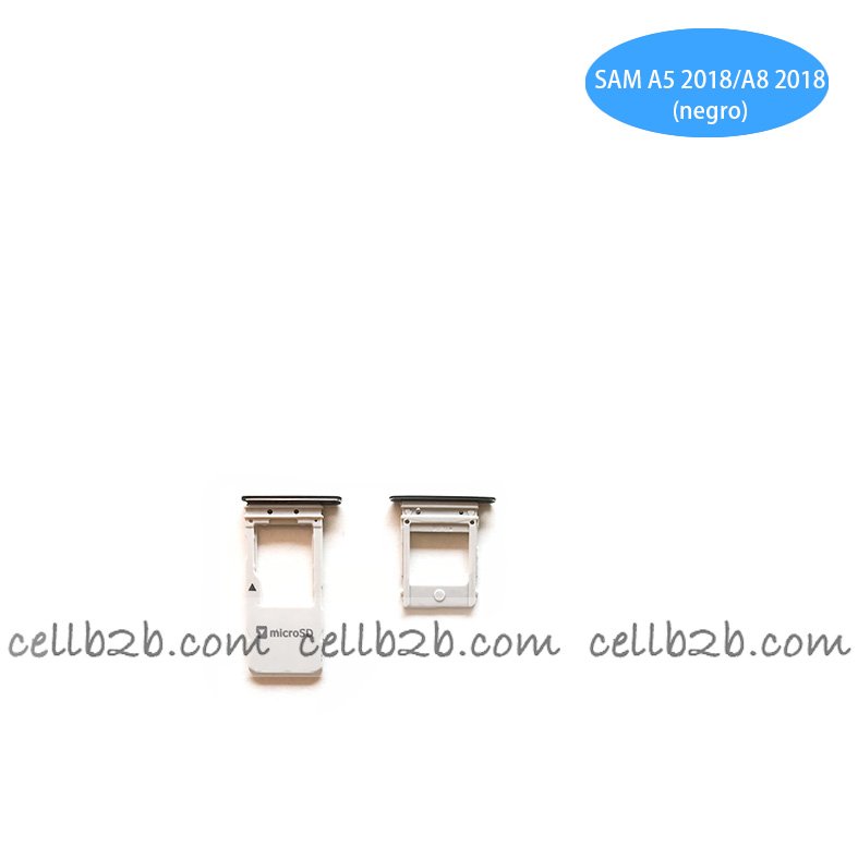Bandeja de la Tarjeta SIM para Samsung SM-A530 GALAXY A8 (2018) Negra
