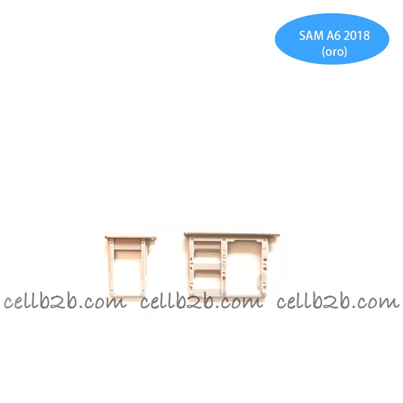 Bandeja de la Tarjeta SIM para Samsung SM-A600F GALAXY A6 (2018) Dorada
