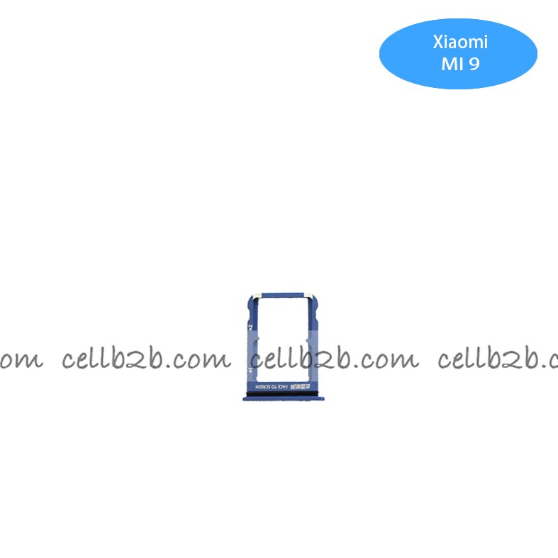 Bandeja de la Tarjeta SIM para Xiaomi Mi 9/ Mi 9SE Azul