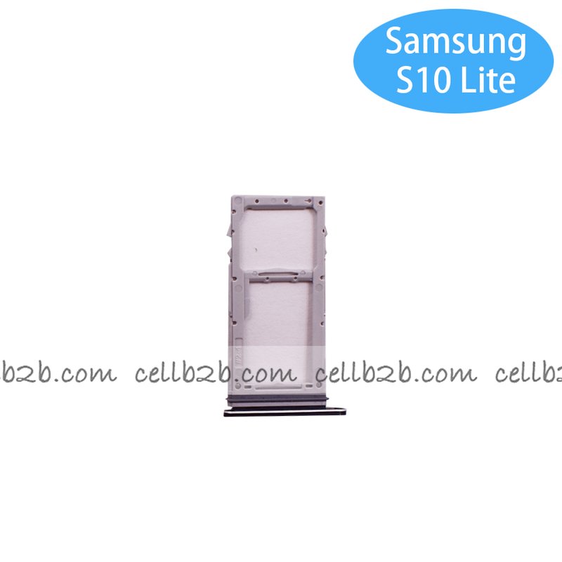 Bandeja de Nano SIM para Samsung S10 Lite G770F Negra