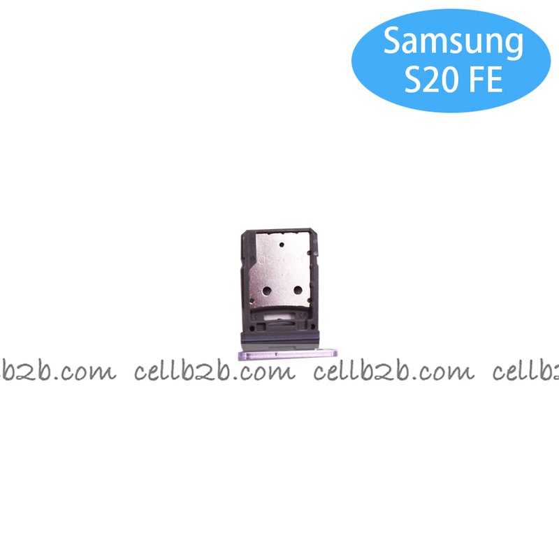 Bandeja de Nano SIM Para Samsung S20 FE / S20 Lite G780F Lila