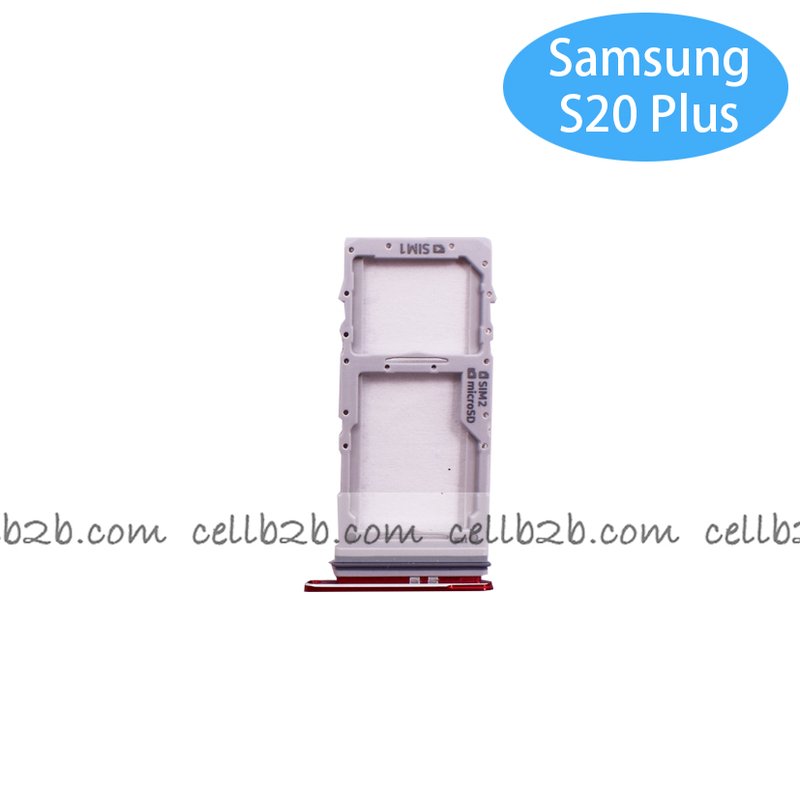 Bandeja de Nano SIM Para Samsung S20 Ultra G988F Roja