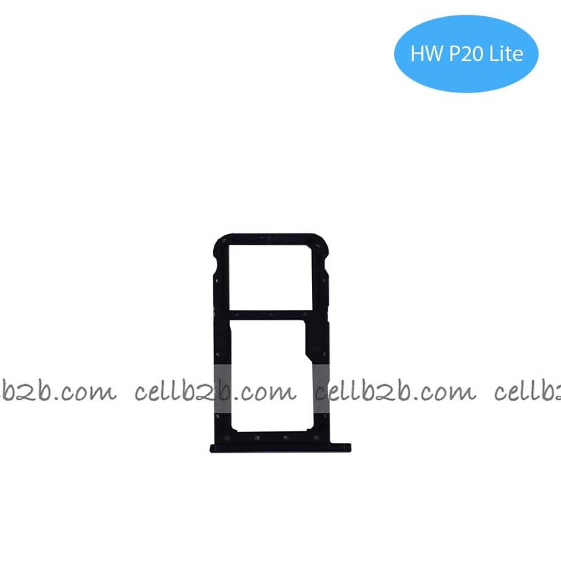 Bandeja de SIM para Huawei P20 Lite Negra