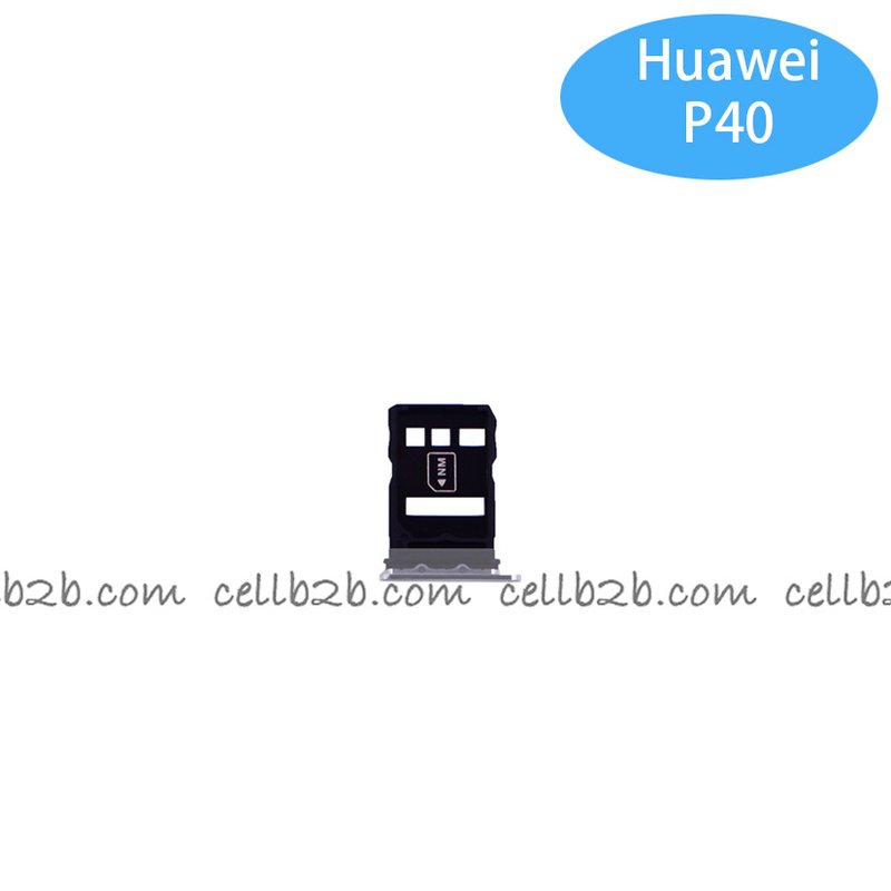 Bandeja de SIM para Huawei P40 Plateada