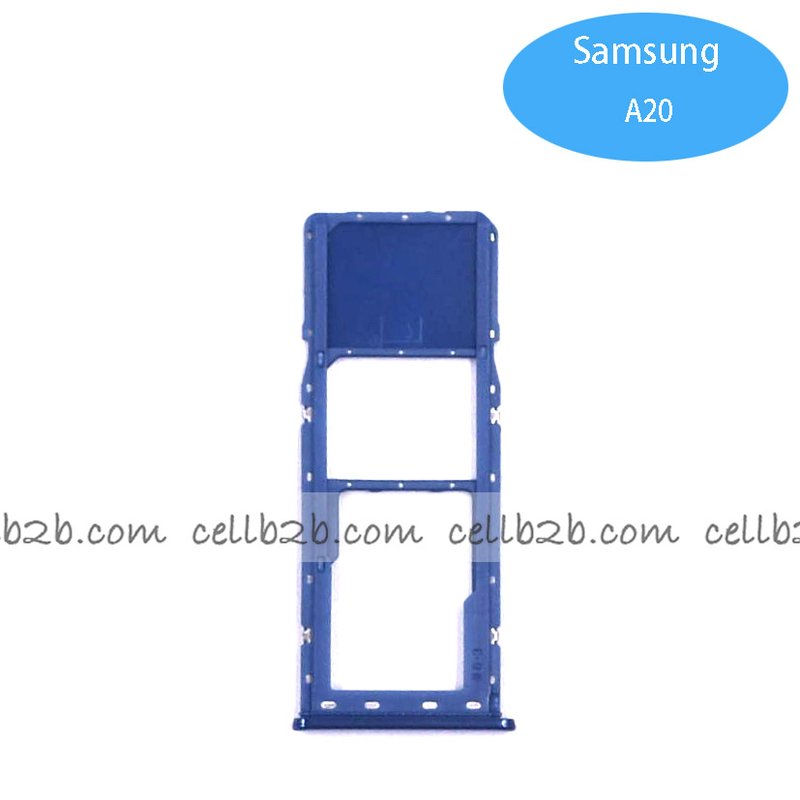 Bandeja de SIM para Samsung A20 A205F Azul