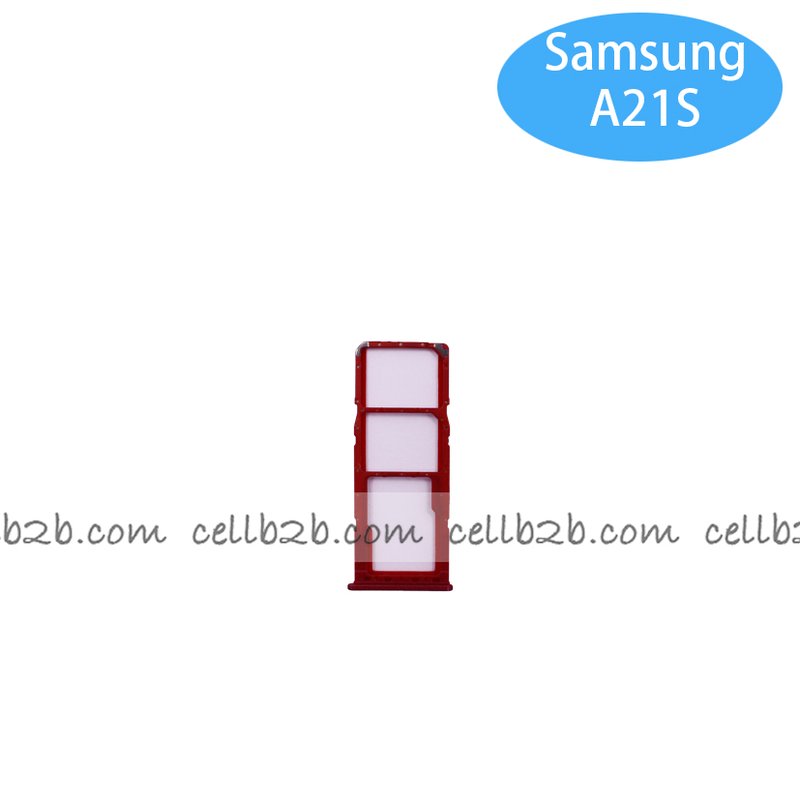 Bandeja de SIM para Samsung A21S A217F Rojo