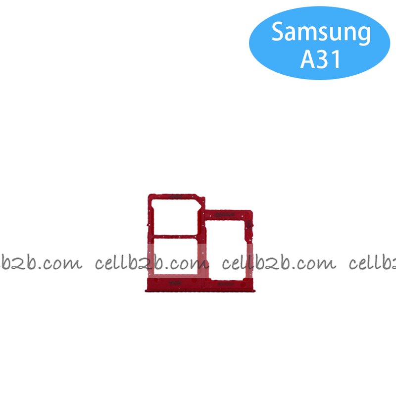 Bandeja de SIM para Samsung A31 A315F Rojo