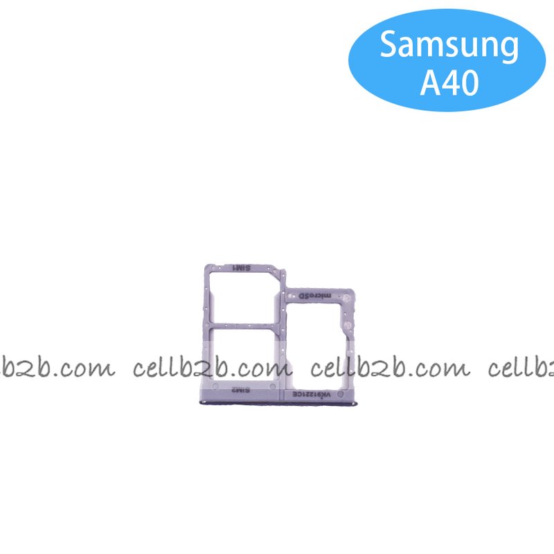 Bandeja de SIM para Samsung A40 A405F Blanca