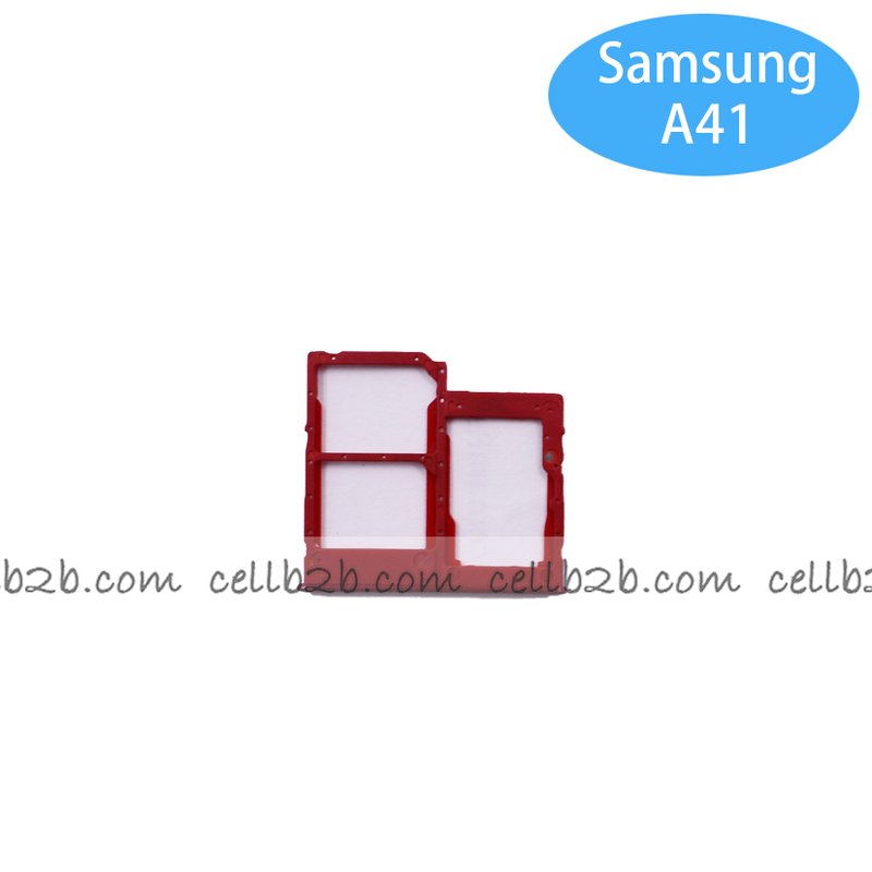 Bandeja de SIM para Samsung A41 A415F Rojo