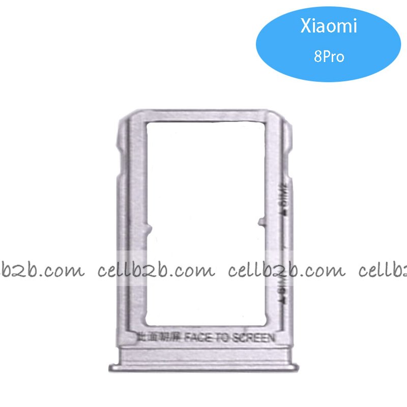 Bandeja de SIM para Xiaomi Mi 8 Pro Blanca