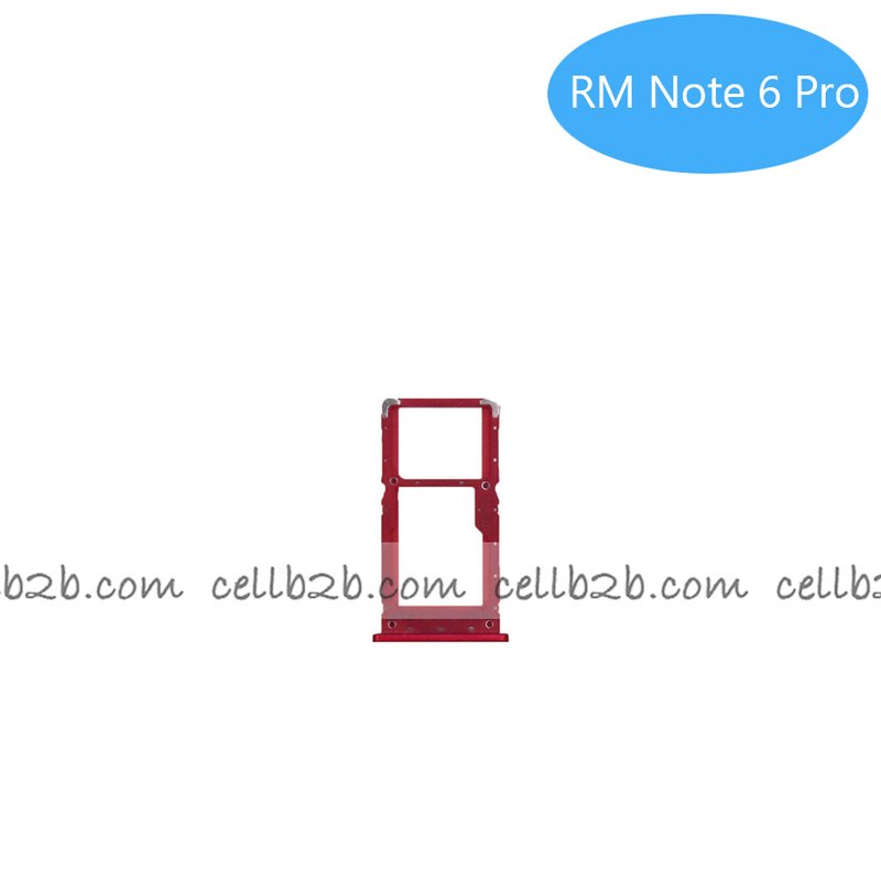 Bandeja de SIM para Xiaomi Redmi Note 6 Pro Rojo