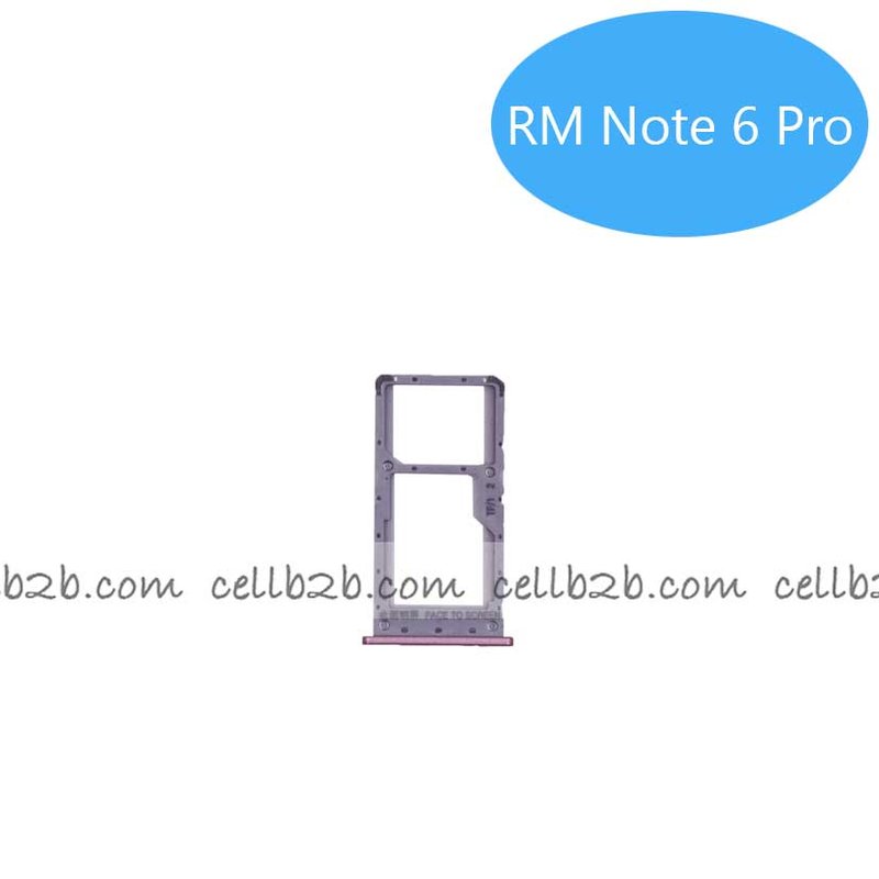 Bandeja de SIM para Xiaomi Redmi Note 6 Pro Rosa