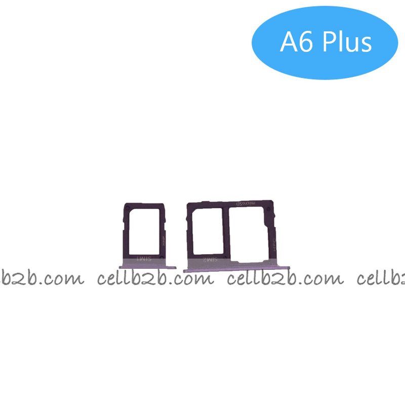 Bandeja de SIM+SD Para Samsung A6 Plus Lila