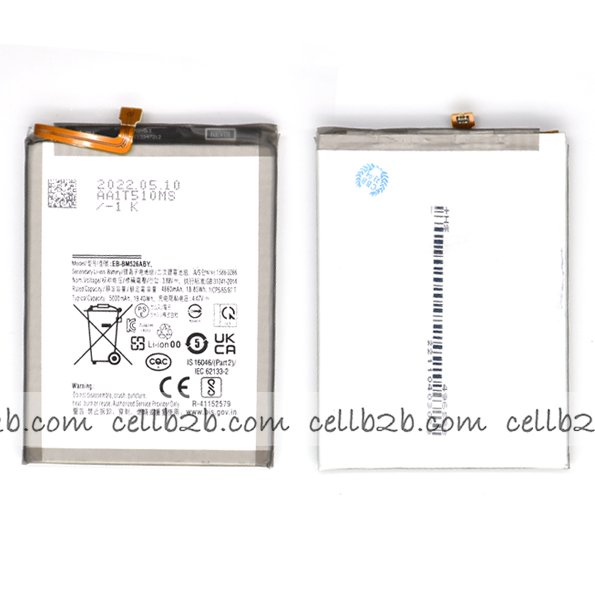 *Batería EB-BM526ABY para Samsung Galaxy A23 5G A236B / M52 5G M526B / M23 5G M236B / M33 5G M336B / M53 5G M536B A73 5G A736B 5000mAh SERVICE PACK