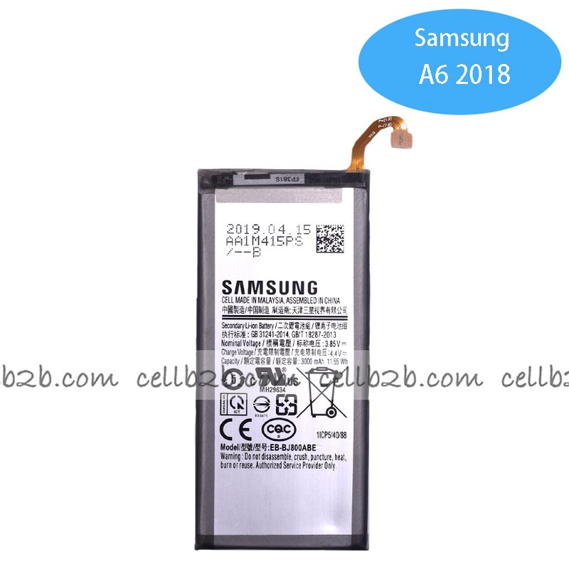 Batería EB-BJ800ABE para Samsung Galaxy A6 2018 A600F J600F 3000mAh Nueva