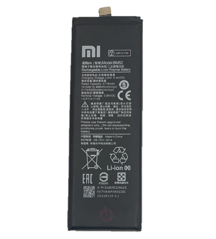 Batería Xiaomi Mi Note 10 / Note 10 Lite /  CC9 Pro BM52