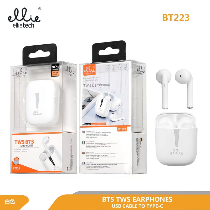 Ellietech BT223 Auriculares Wireless TWS BTS