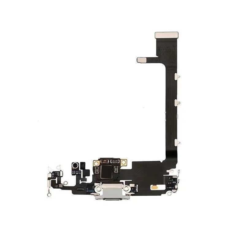 Cable Flex de Carga + Placa Pequeña para iPhone 11 Pro Max Blanco ORIGINAL