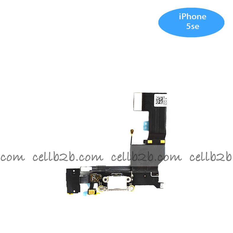 Cable Flex de Carga y audio jack blanco para iPhone 5SE