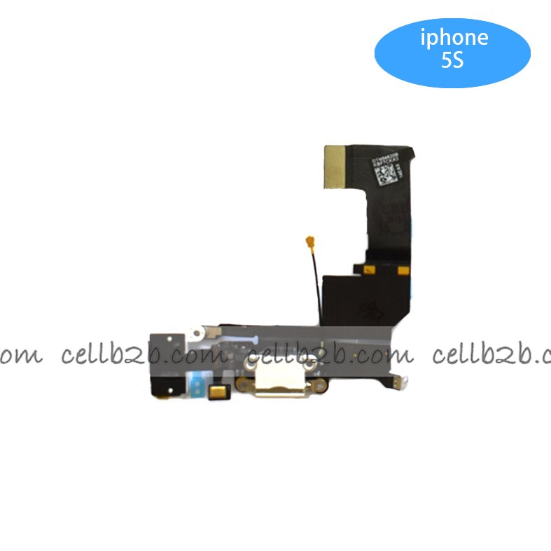 Cable Flex de Carga y audio jack para iPhone 5S Blanco