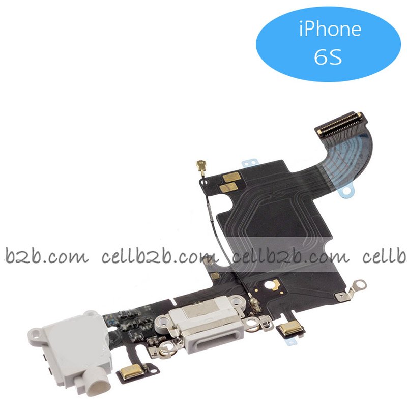 Cable Flex de Carga y audio jack para iPhone 6S Blanco