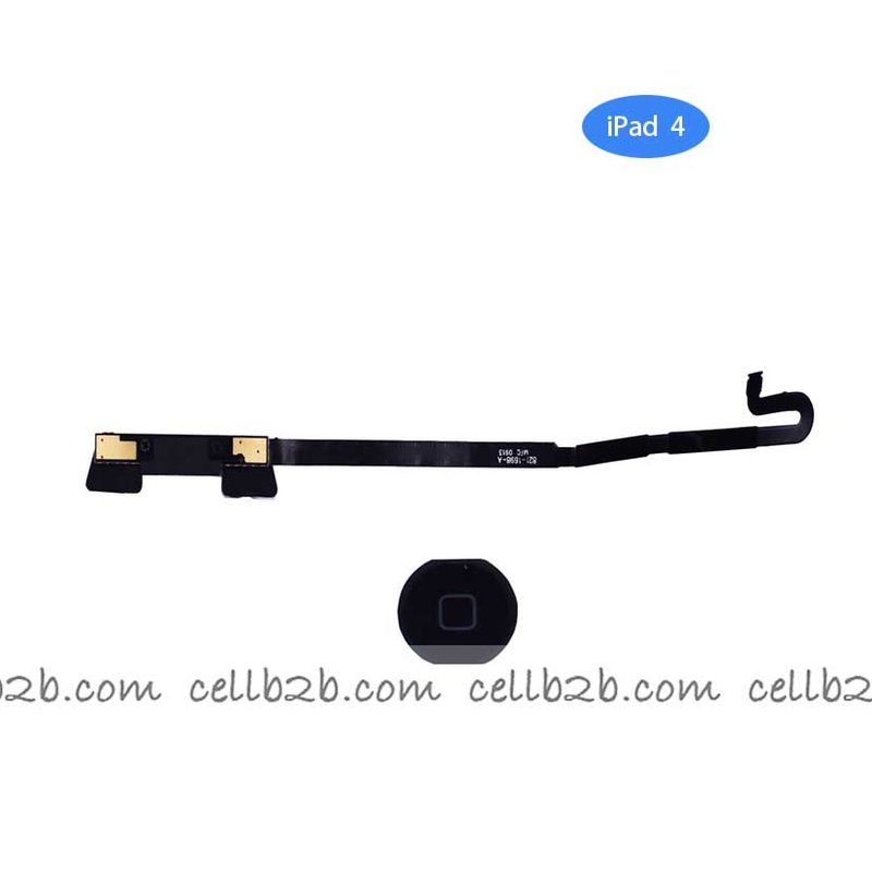 Cable Flex de Home para iPad 4 A1458 A1459 A1460 Negro