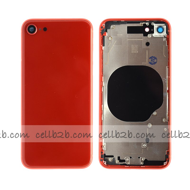 Carcasa Chasis Tapa Con Bandeja iPhone 8G Rojo sin Recambios